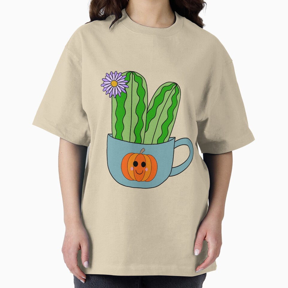 Cute Cactus Design #128: Cute Cacti With A Pretty Flower In Halloween Mug by DreamCactus