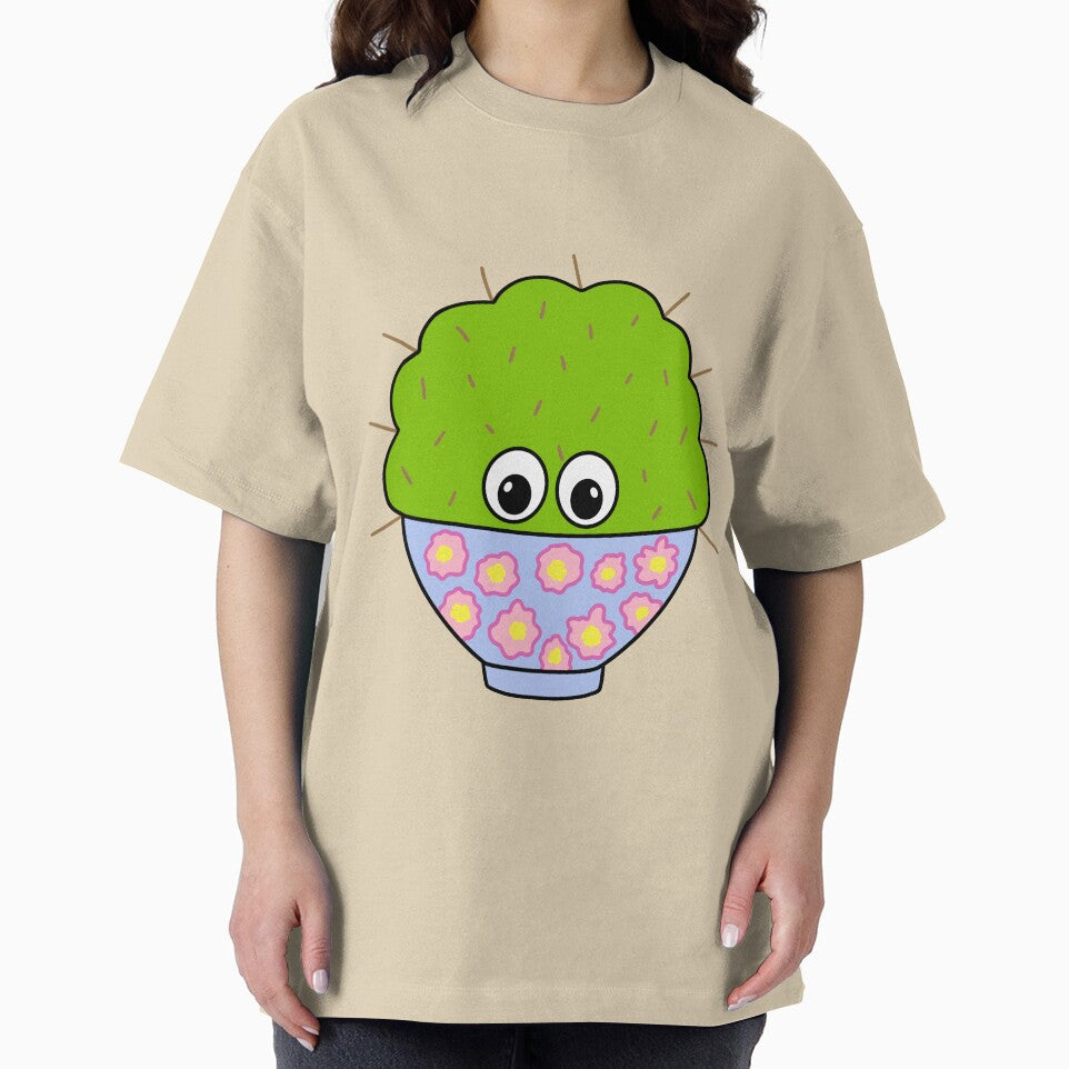 Cute Cactus Design #331: Cute Cactus In A Floral Pot by DreamCactus