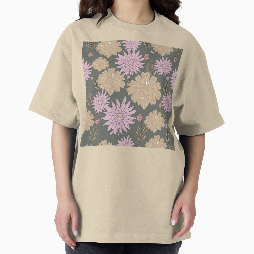 Seamless vintage pastel floral pattern featuring soft by Line-Aura