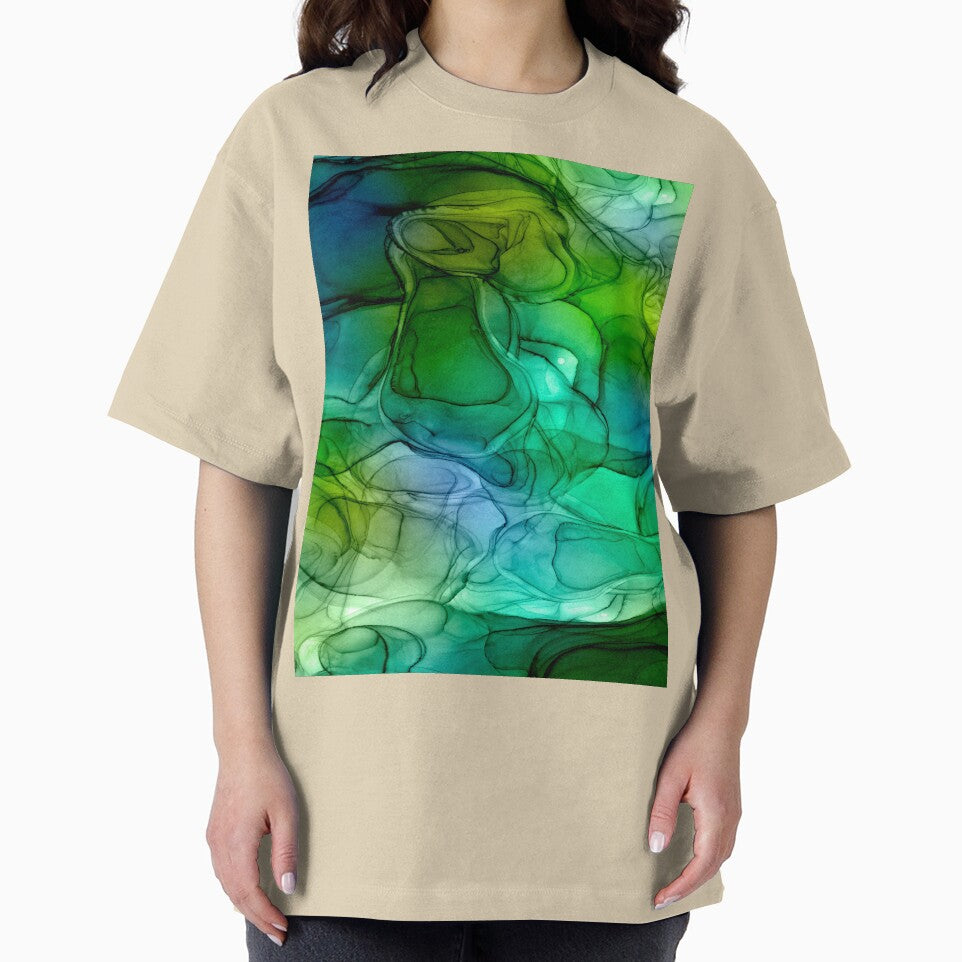 Abstract liquid art alcohol ink, liquid marble art design, abstract marble art, liquid art, green turquoise watercolor by ZeinabTaha