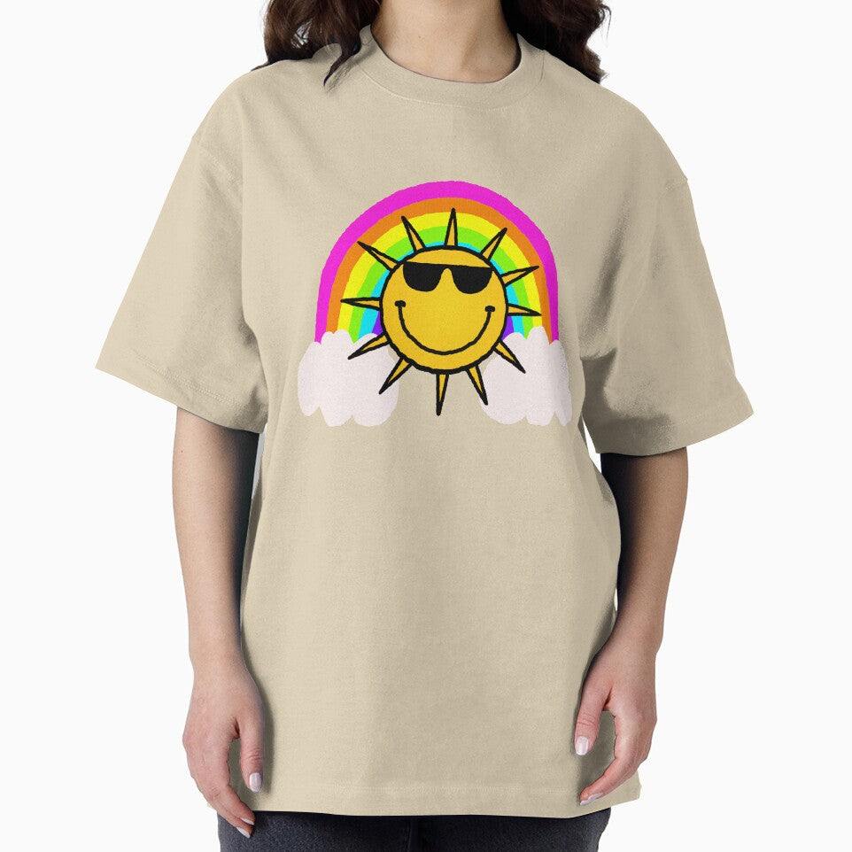 Smiling Sun and Rainbow by RawSunArt