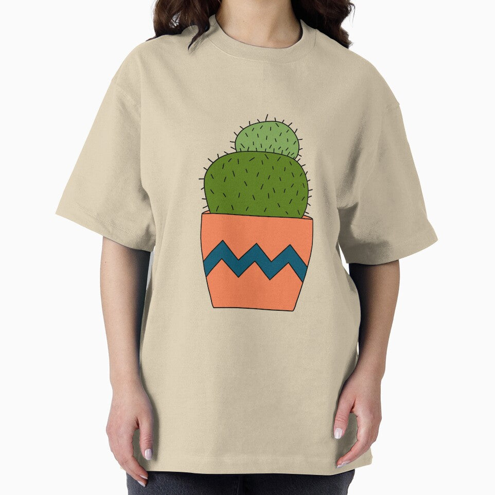 Cute Cactus Design #197: Round Cactus In Pot by DreamCactus