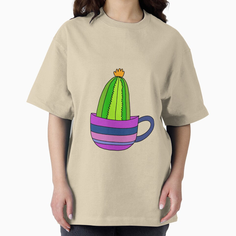 Cute Cactus Design #92: Tiny Cactus In A Teacup by DreamCactus