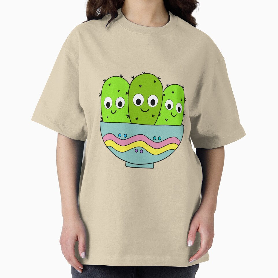 Cute Cactus Design #200: Cute Cacti Bunch In Pastel Bowl by DreamCactus