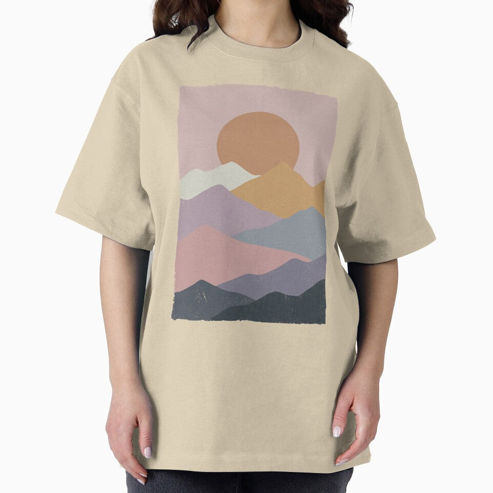 Mountain Sunset Vintage. by EunsooLee