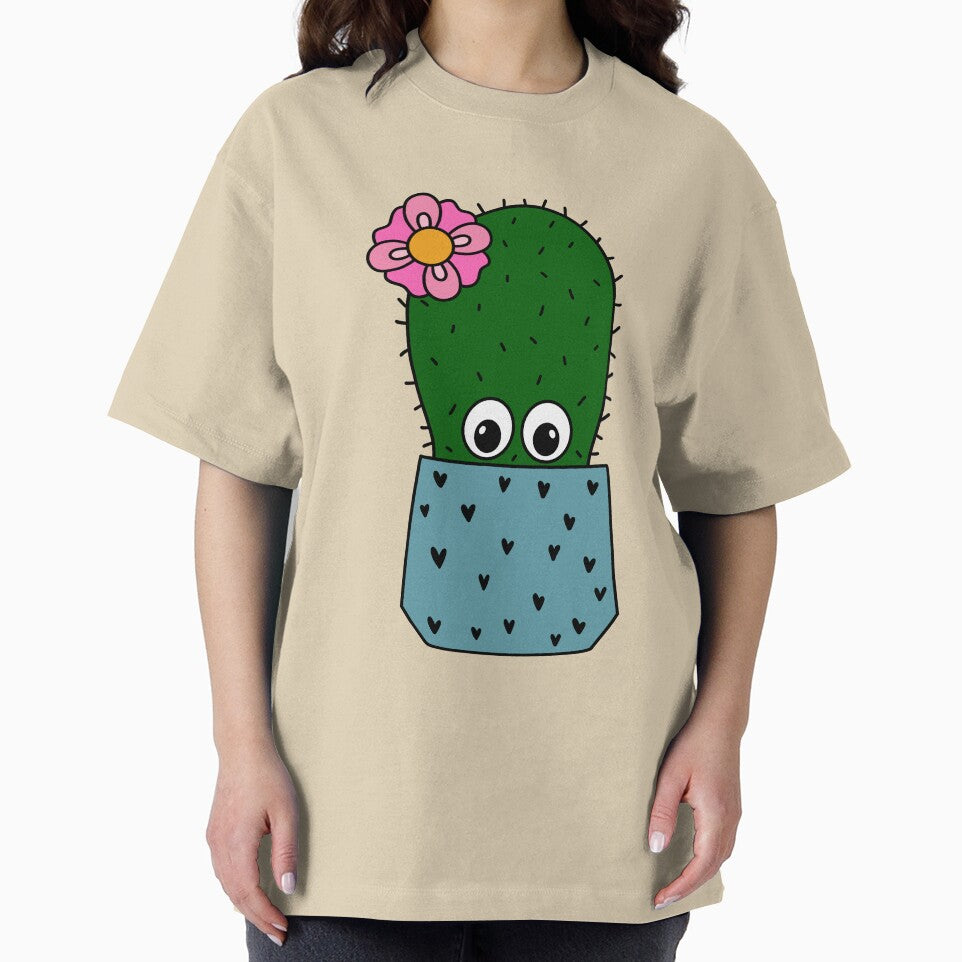 Cute Cactus Design #321: Cactus With A Pretty Flower by DreamCactus