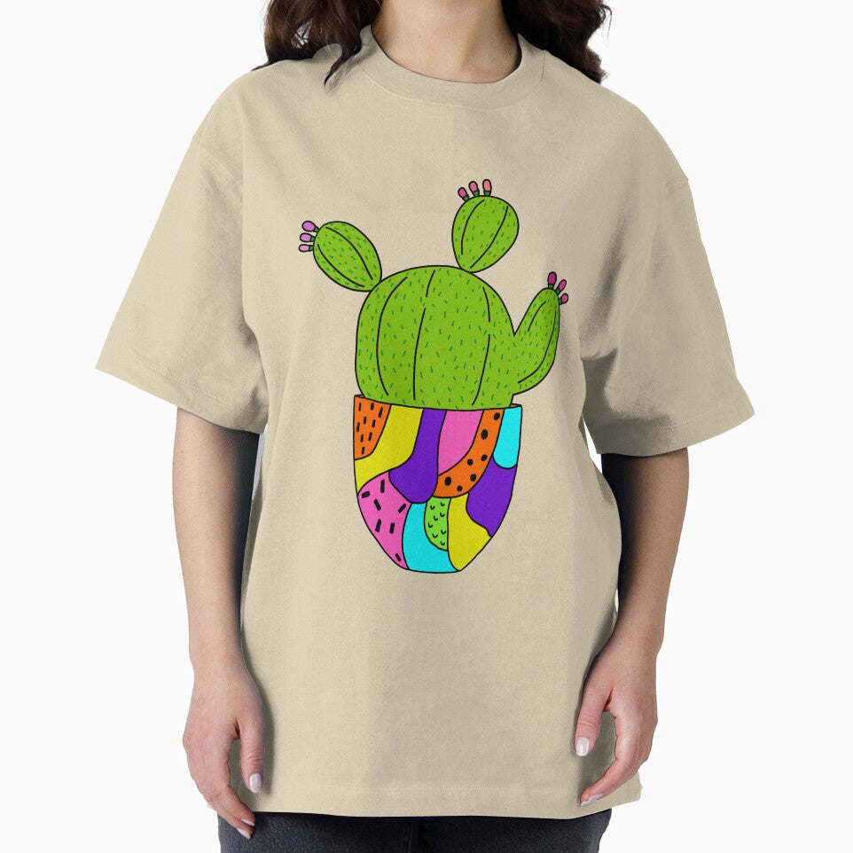 Cute Cactus Design #85: Super Colourful Cactus Pot by DreamCactus