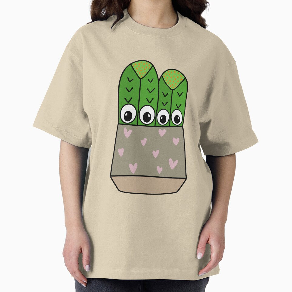 Cute Cactus Design #268: Cacti In Soft Hearts Pot by DreamCactus