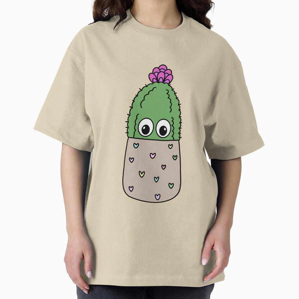Cute Cactus Design #281: Cute Cactus In Dainty Heart Pot by DreamCactus