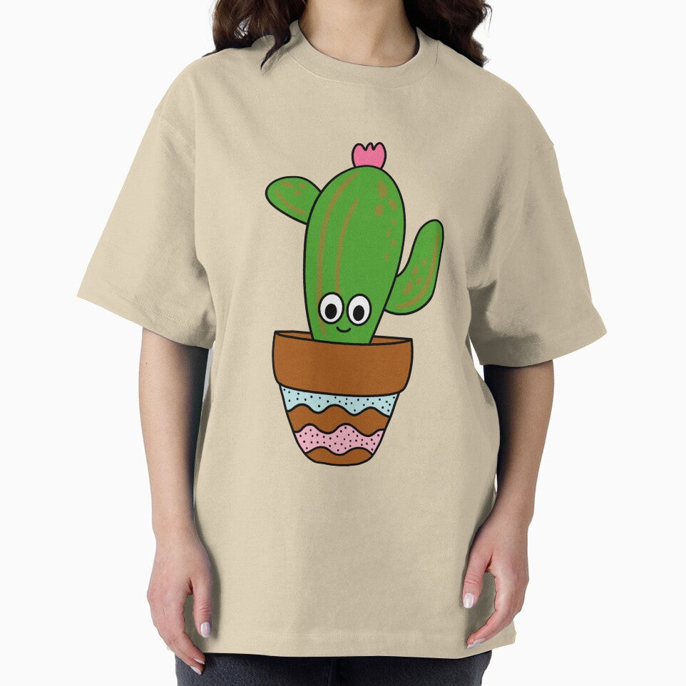 Cute Cactus Design #283: Cute Saguaro In Terra-cotta Pot by DreamCactus
