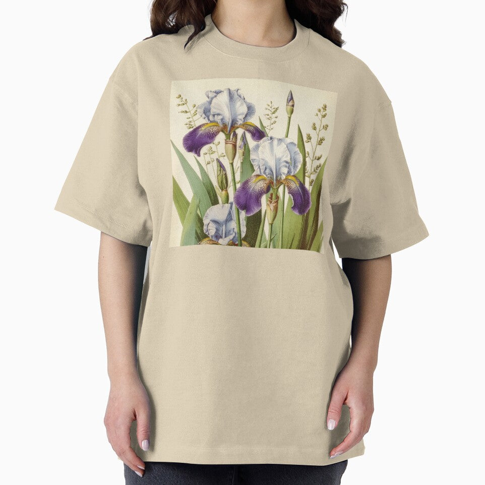 Vintage Iris Botanical Illustration by Rutvain