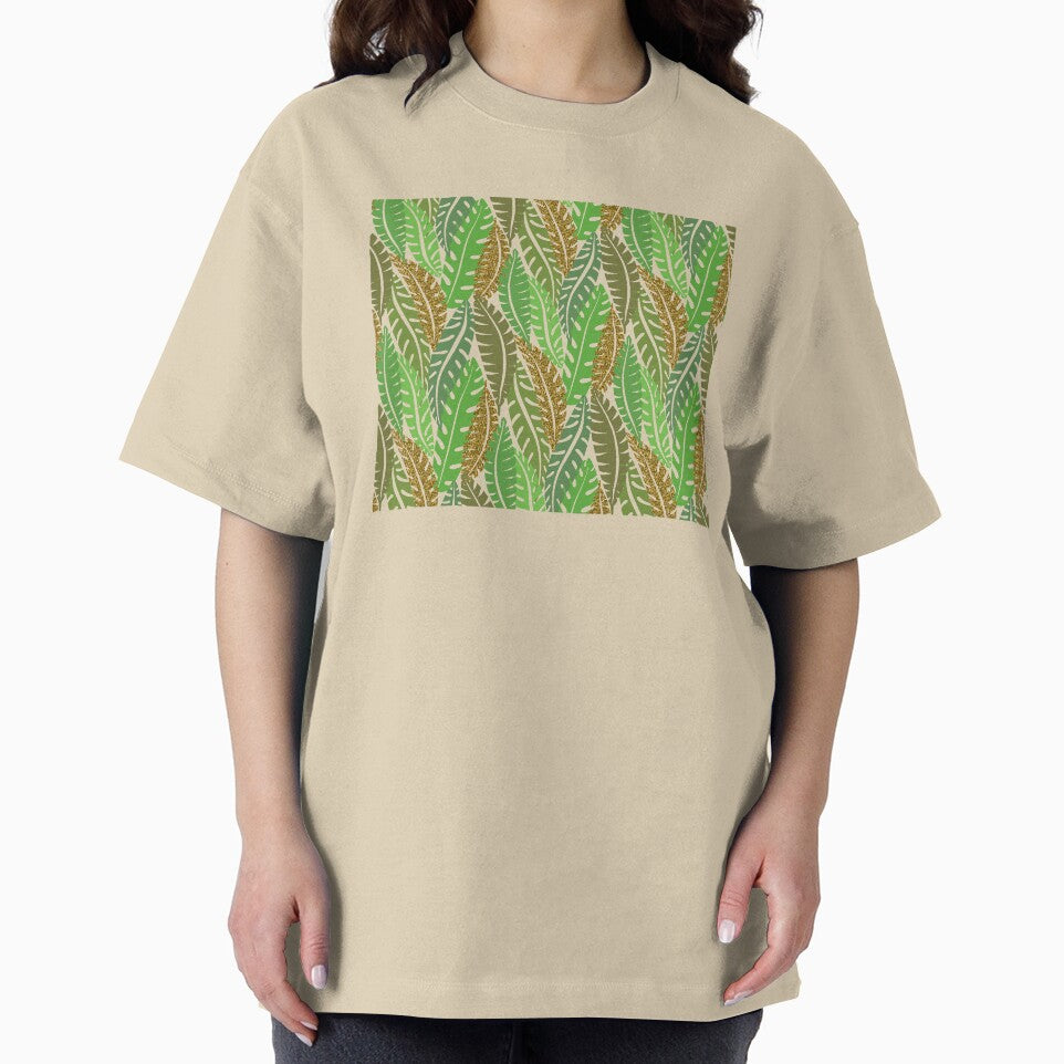 Tropical Gold Leaf Pattern by SoNifty