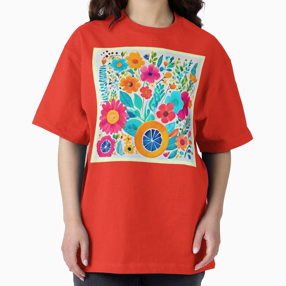 Vibrant Floral Fiesta Art by Health And Fitness Posts e-Store