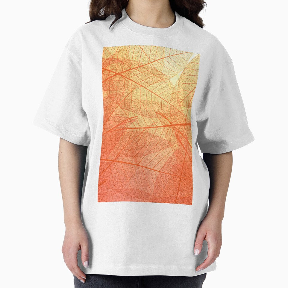 orange leaf pattern by Iskanderox