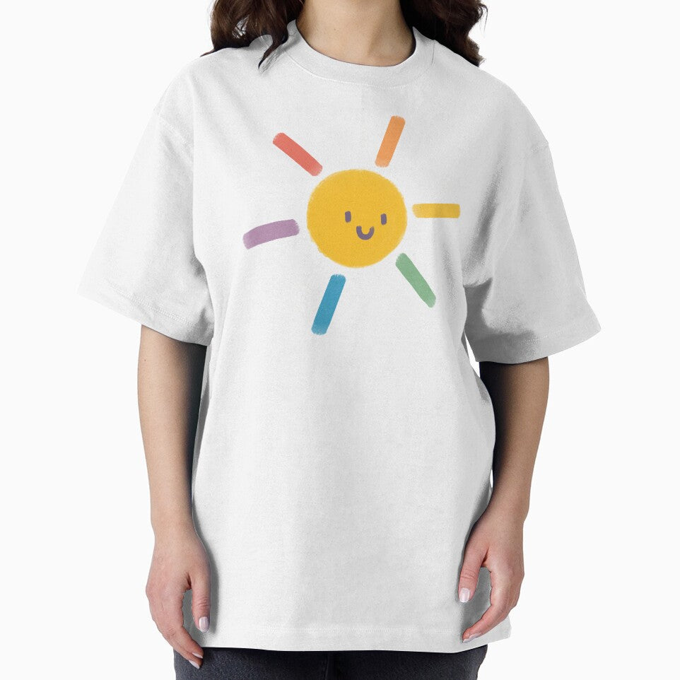 Cute Smiling Rainbow Sun - Happy Sunshine Art by ZhivanCrimson
