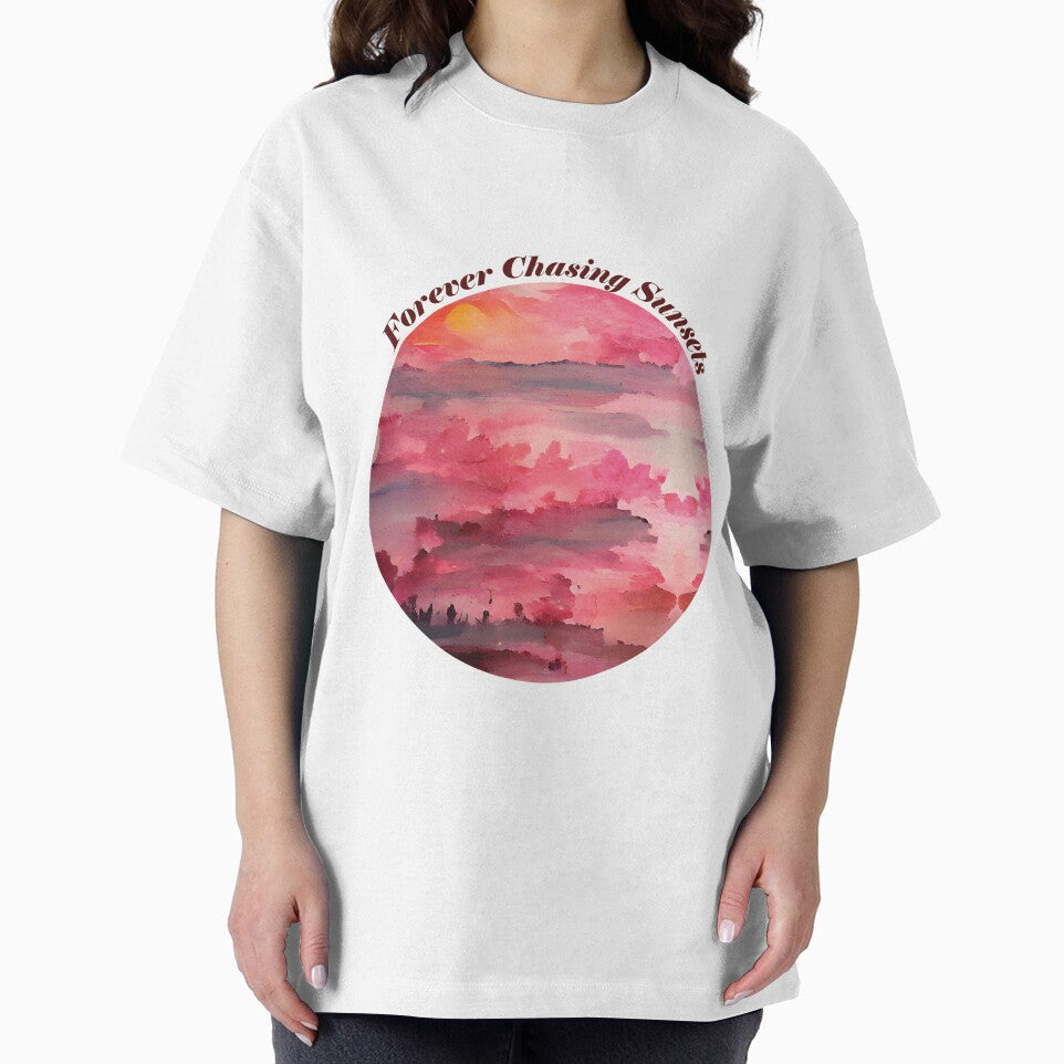 Pink Sunset Painting - Forever Chasing Sunsets 4 by Unaiza Khalid