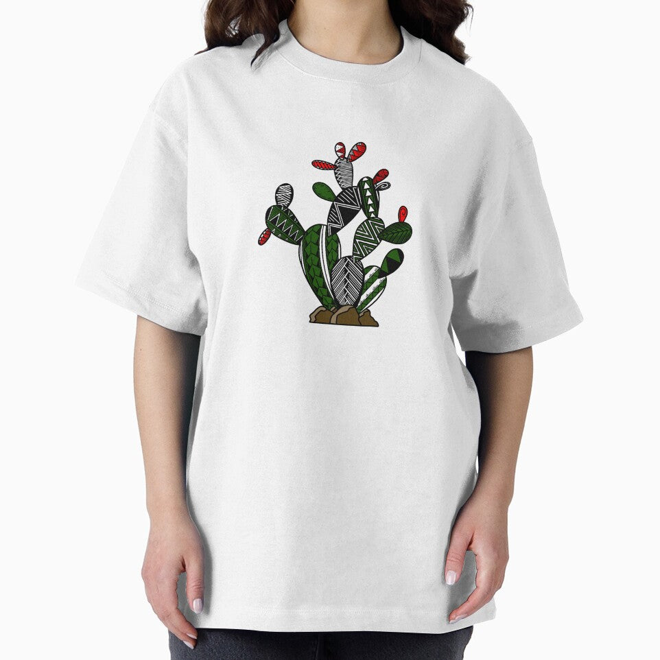 Green Tribal Prickly Pear Cactus by Steeb757