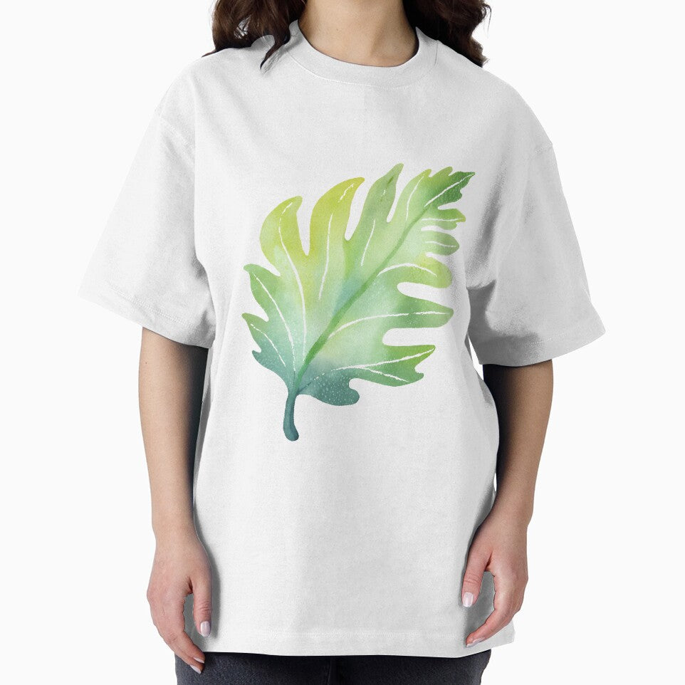 Green leaf watercolor pattern by AKRE R