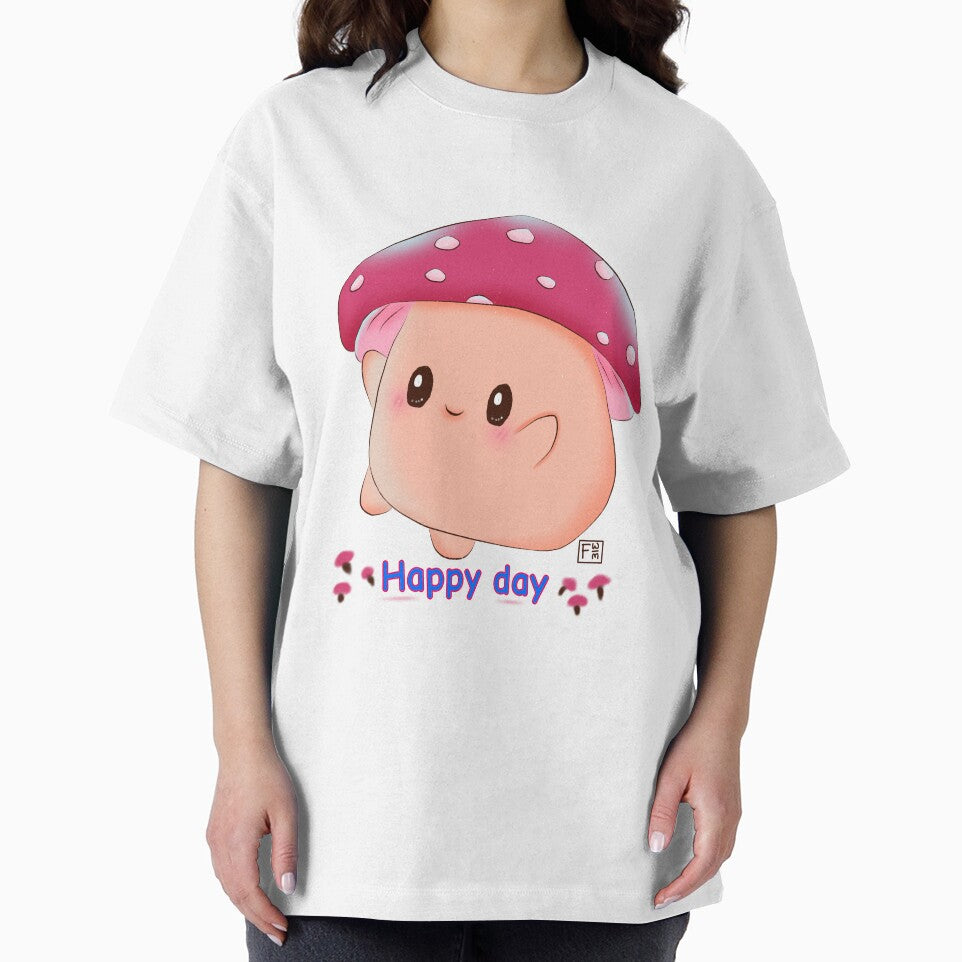 Mushroom | Kawaii Mushroom - Happy day by FennyWijayaMomo