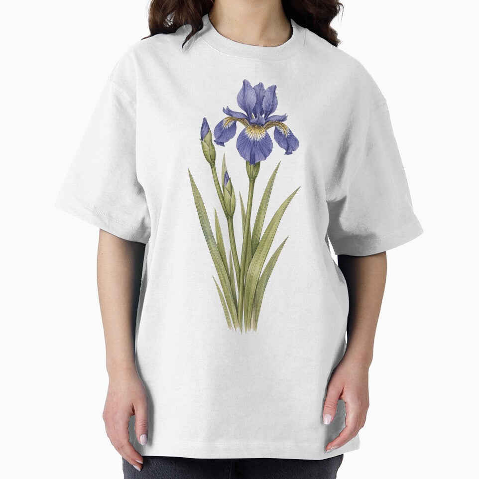 Blue Iris Vintage Botanical Print - Antique Iris Wall Art by Darlin8888