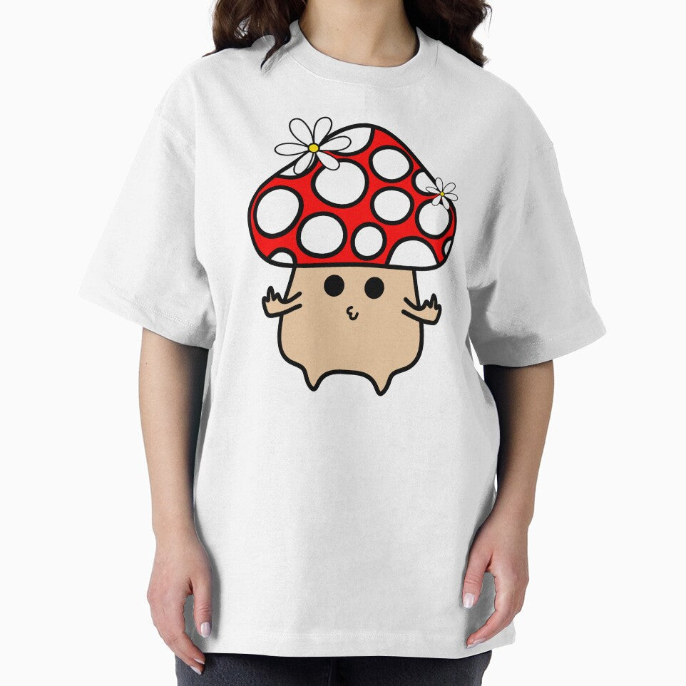 Cute Red Mushroom Pouting and Showing Middle Finger by MrsCreative1