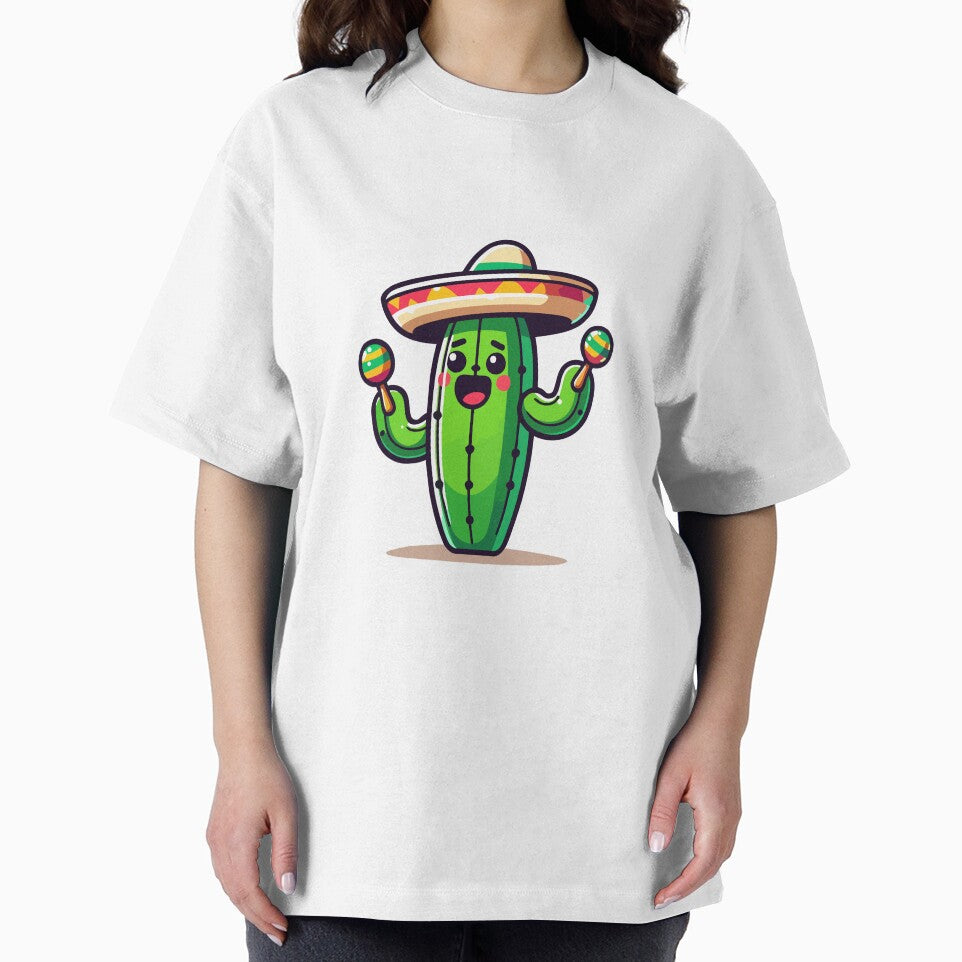 Mariachi Cactus with Sombrero and Maracas - Fun and Festive Plant by Akioos