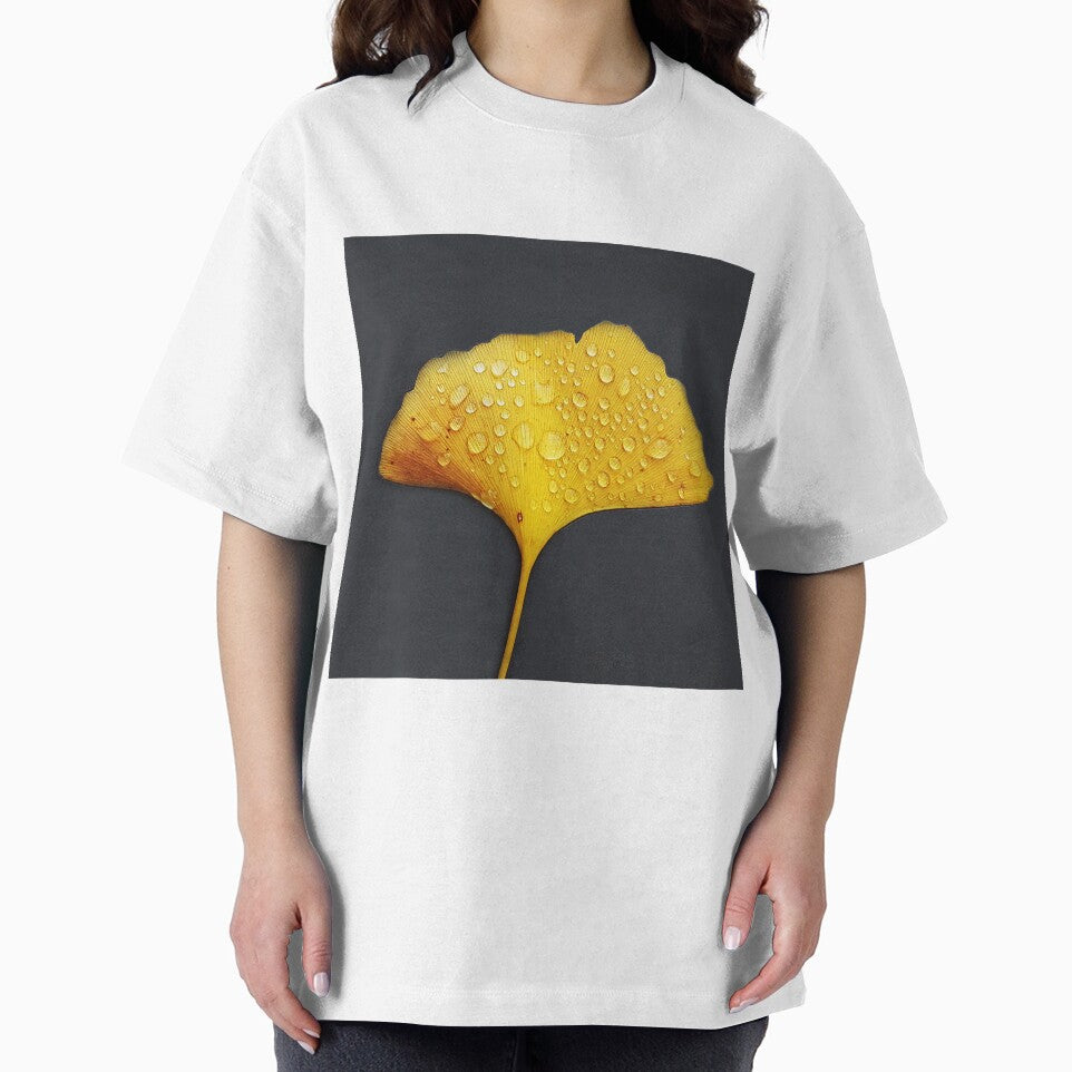 Gingko Biloba Leaf-Gold Leaf-Gingko Leaf-Gingko Leaf Dew by TessAndre