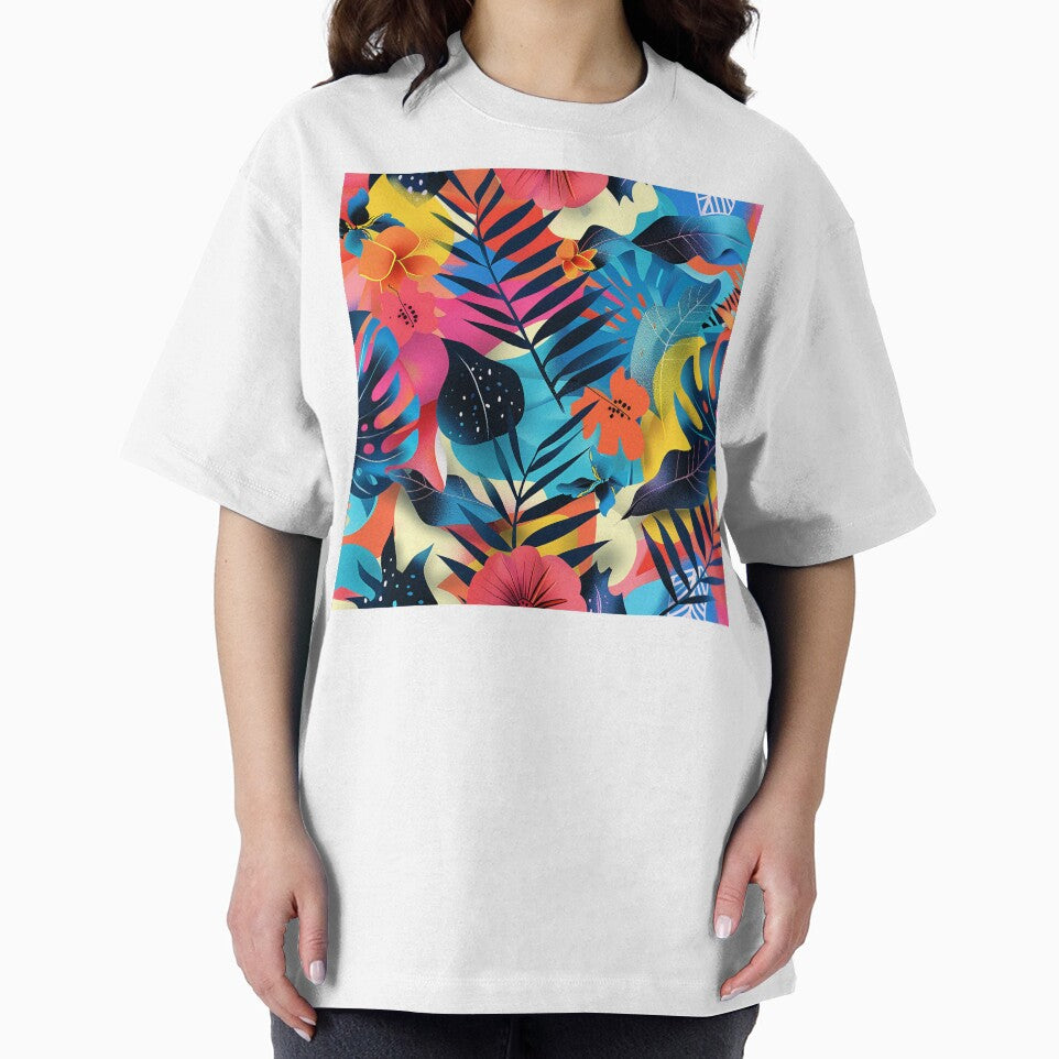Trendy Tropical Colorful Contemporary Abstract Art Pattern by DEC02