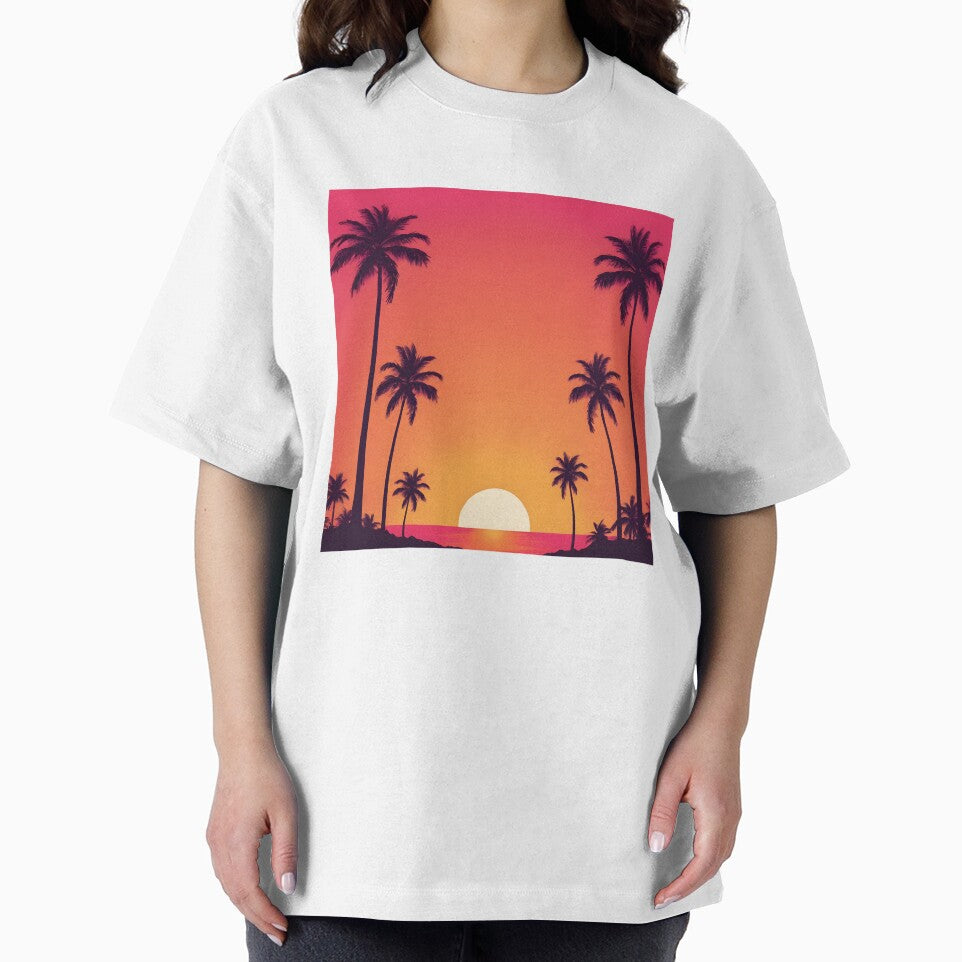 Retro Sunset Palm Trees 80s Vintage Aesthetic - 13 by RELAX STATION