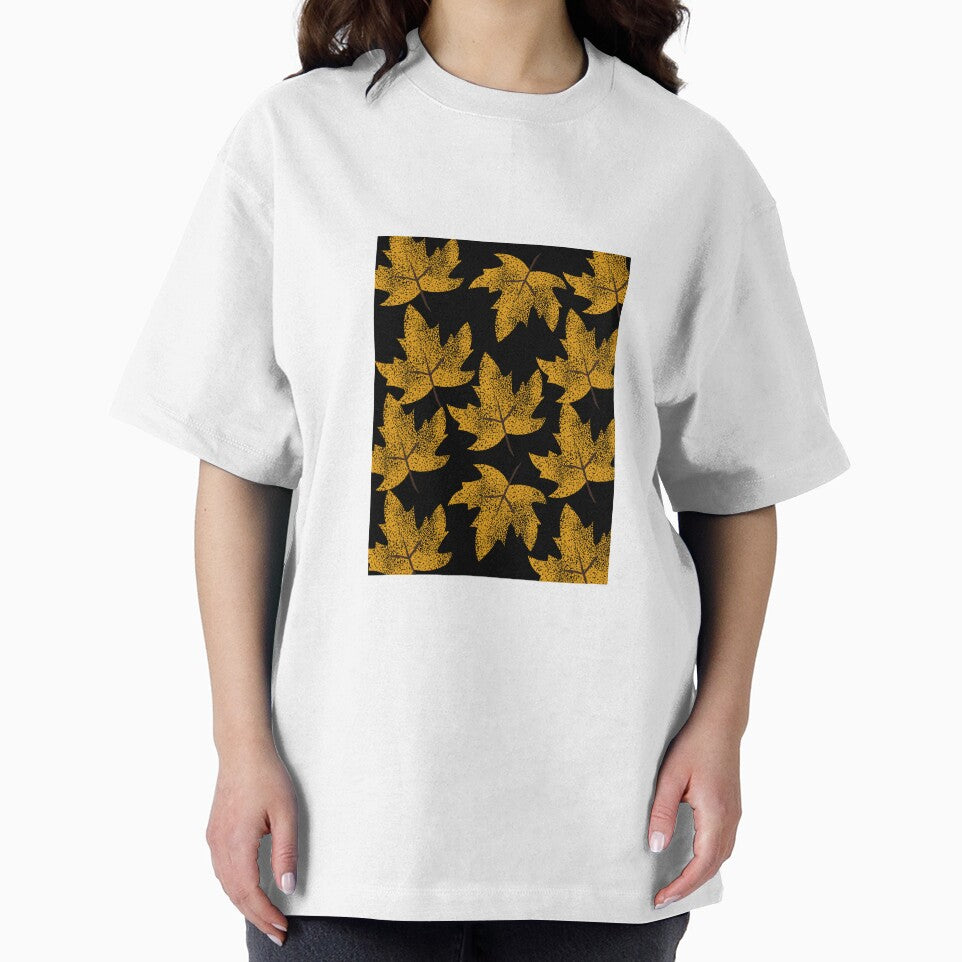 GOLDEN LEAF BLACK BACKGROUND DESIGN by Deeparsh
