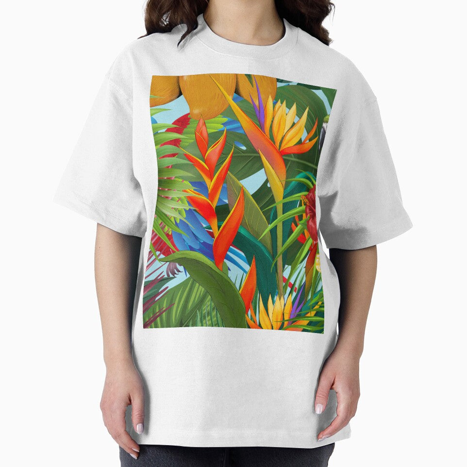 Tropical plants trees and birds by BritishDelights