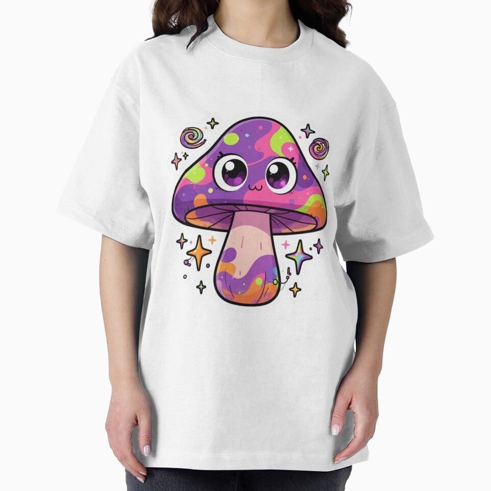 Trippy Mushroom Sticker — Psychedelic Eyes Funky Groovy Shroom by magiquecreations