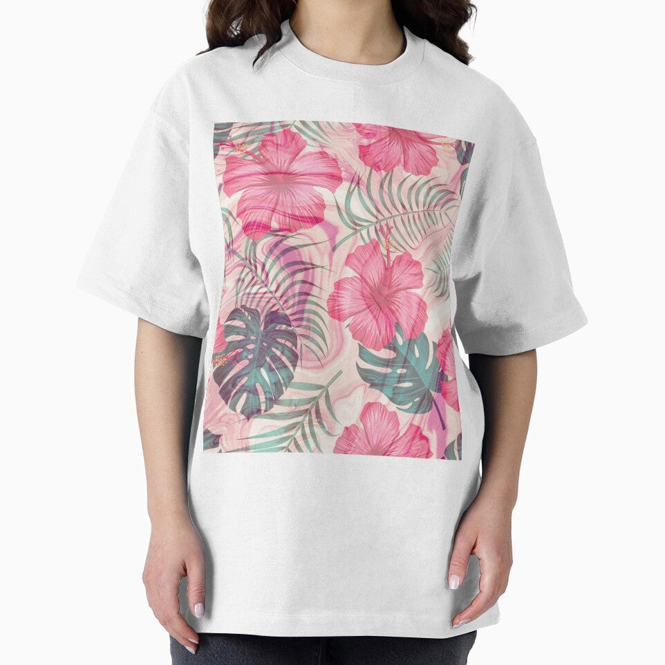 pink watercolor flower pattern by Beeroclock