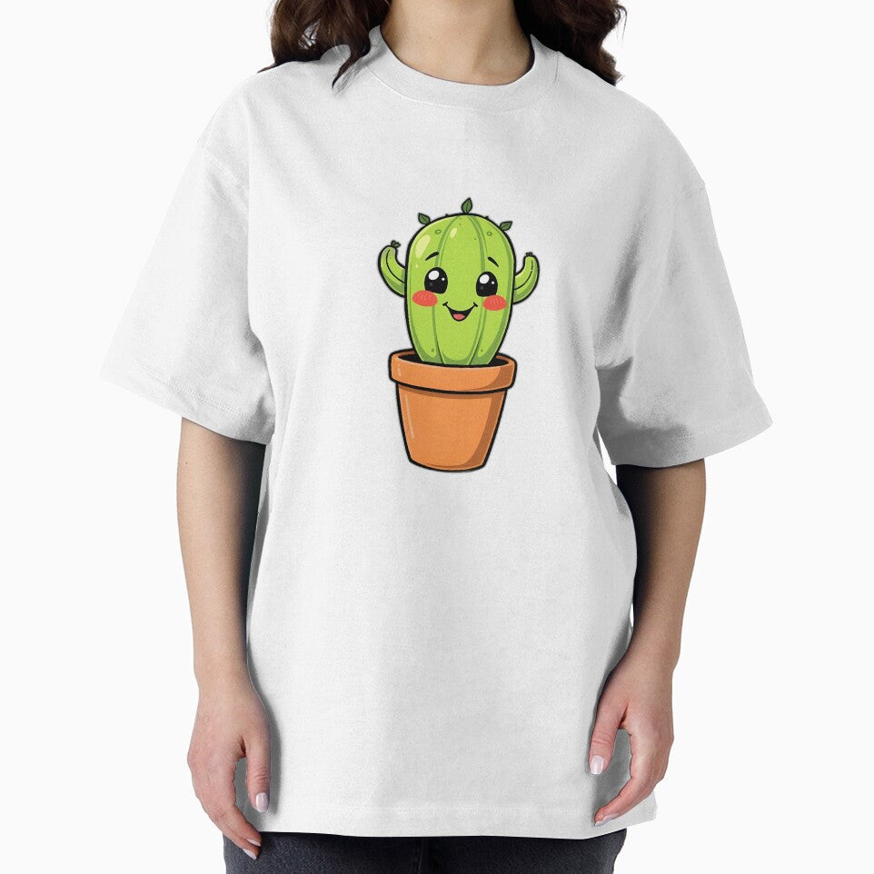 Cute Smiling Cactus Illustration – Perfect Plant Parent Gift – POD Design by PrintMadog