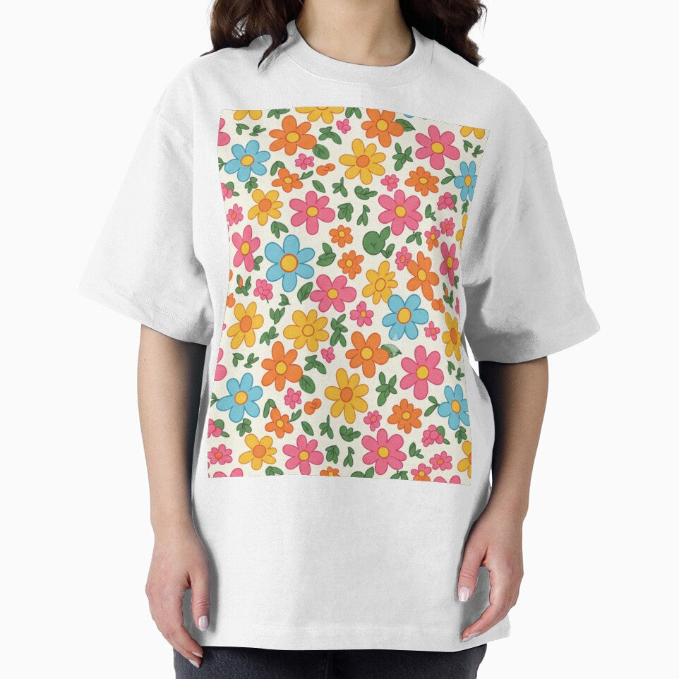 Cute Retro Flower Repeat Design for Spring & Summer by FashioonTrends