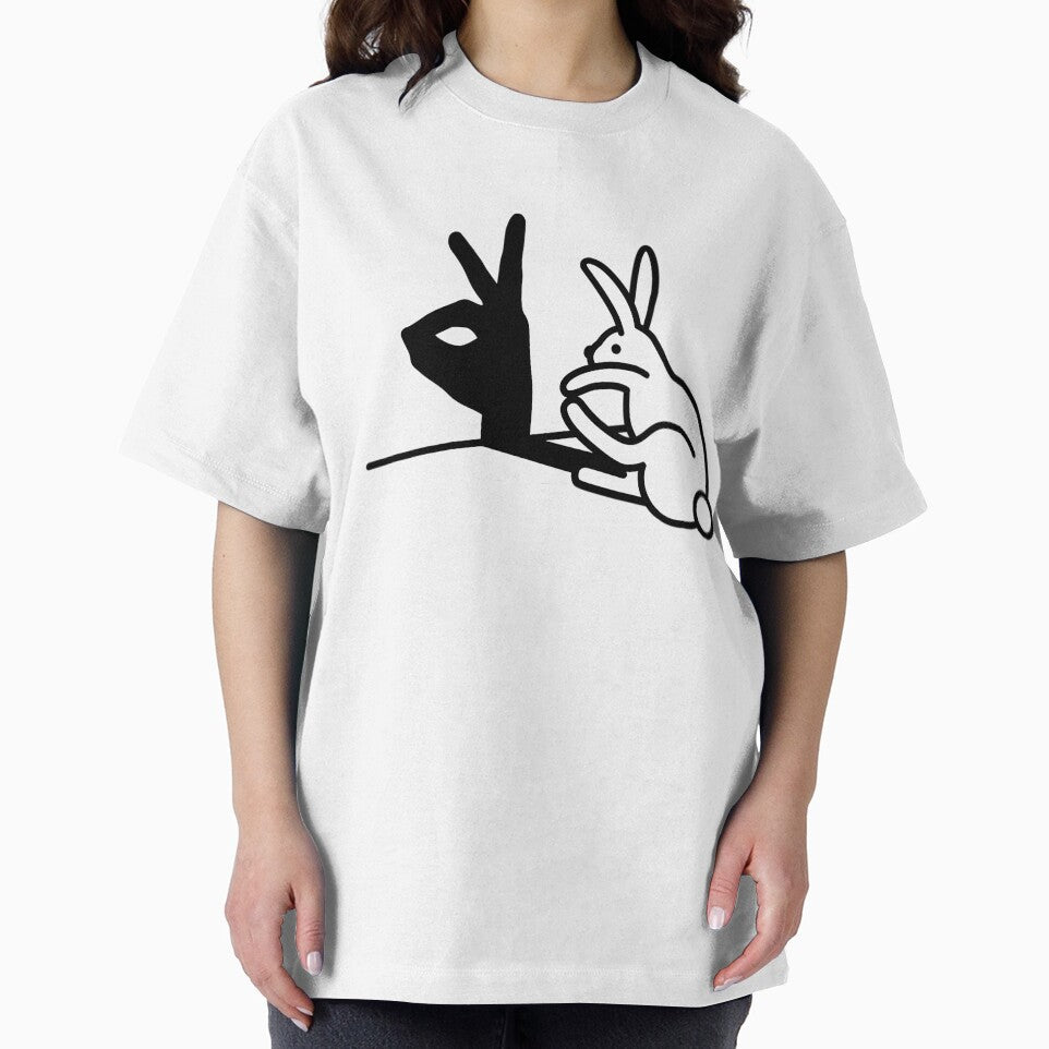 Rabbit Hand Shadow Puppets Humor Pop Art by Mixedfruit