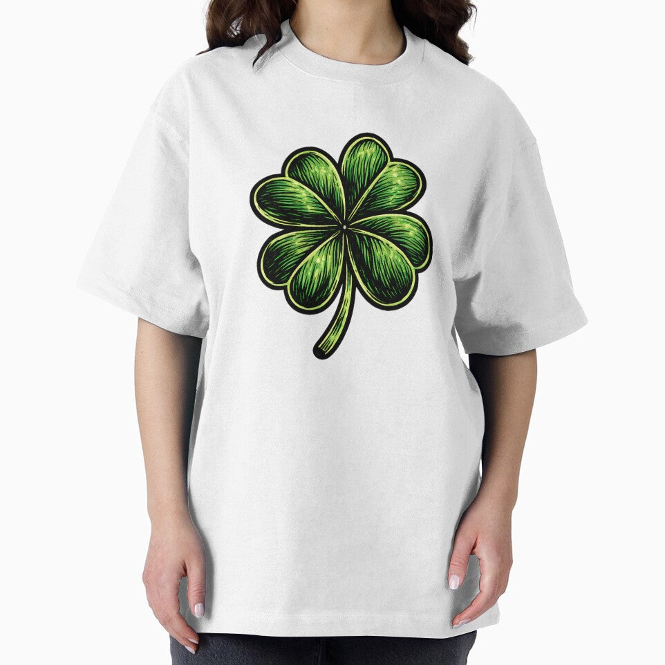 Lucky Four Leaf Clover – St Patrick’s Day Irish Luck Illustration by Bure-NS