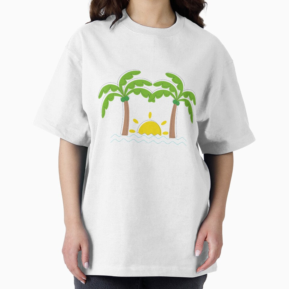 Sunset Palm Tree by Islanr