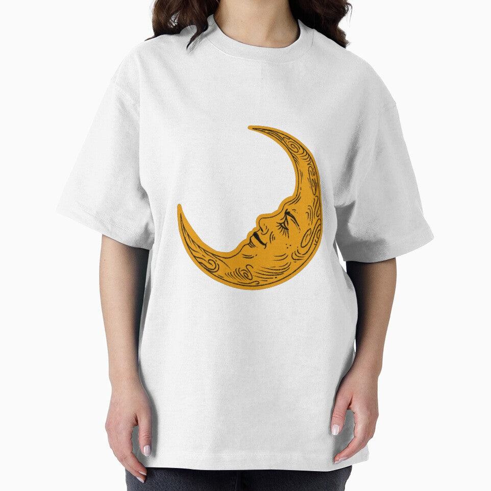 Crescent Sleeping Moon (Yellow) by artwithkristen