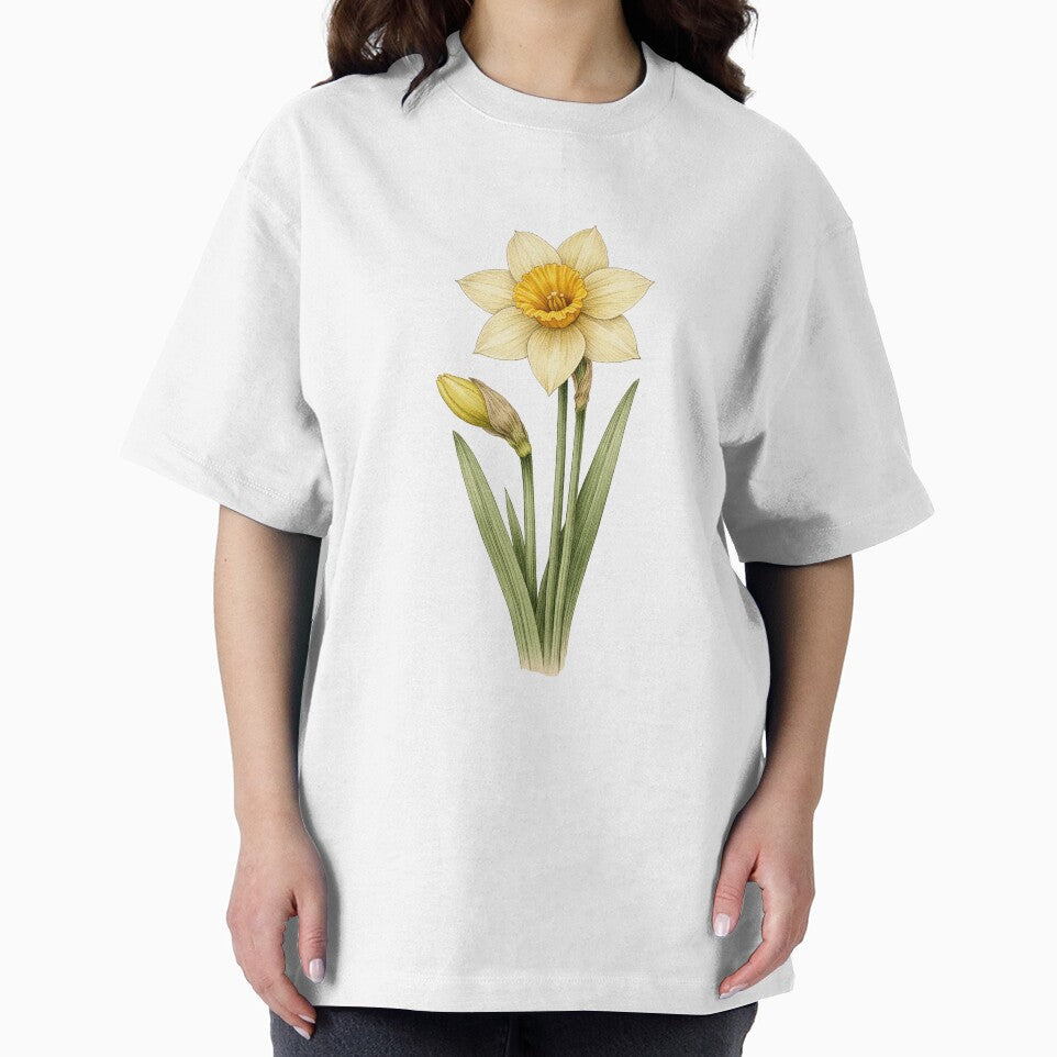 Narcissus Pseudonarcissus Vintage Botanical Print | Antique Daffodil Wall Art by Darlin8888