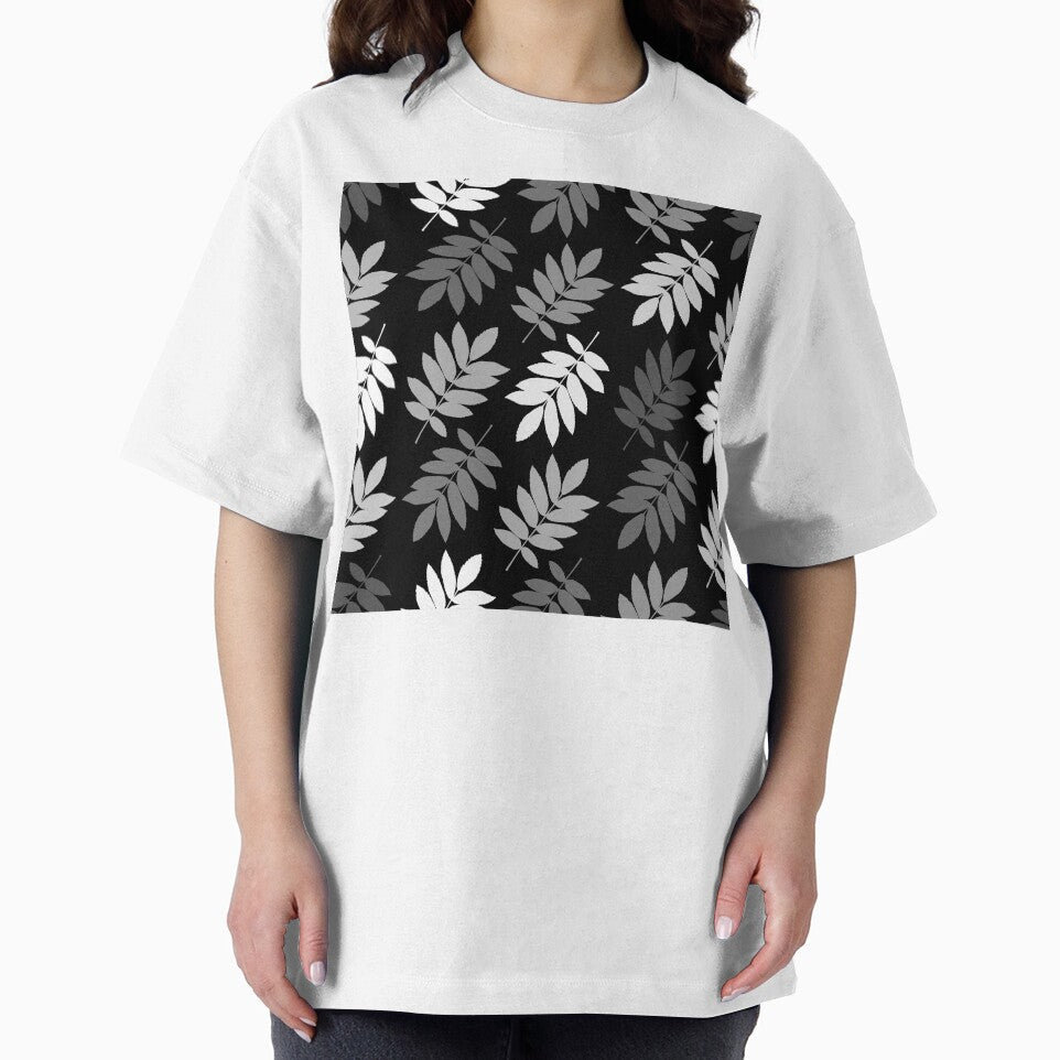 Elder Leaf Pattern Monochrome by NataliePaskell