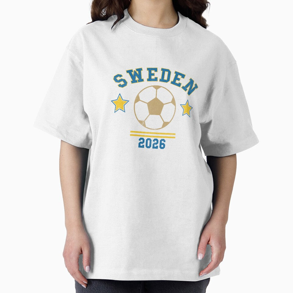 Sweden Vintage Soccer Tee by C & T ArtLab