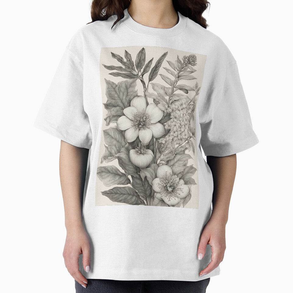 Hand-Drawn Botanical Illustrations: A Botanical Rhapsody of Nature's Beauty by Raffaellek