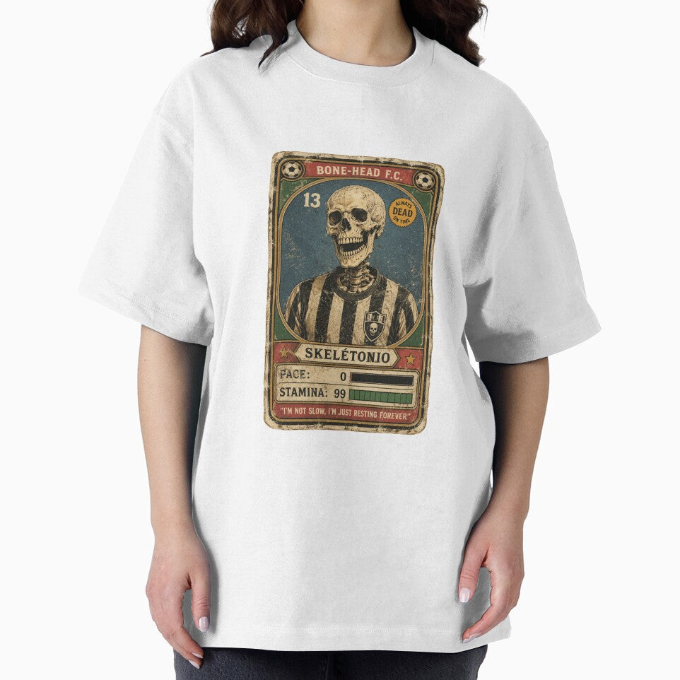 Vintage Skeleton Soccer Trading Card Poster by Anne97s