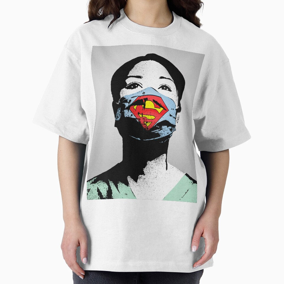 Banksy Nurse Superhero by SharpWallArts