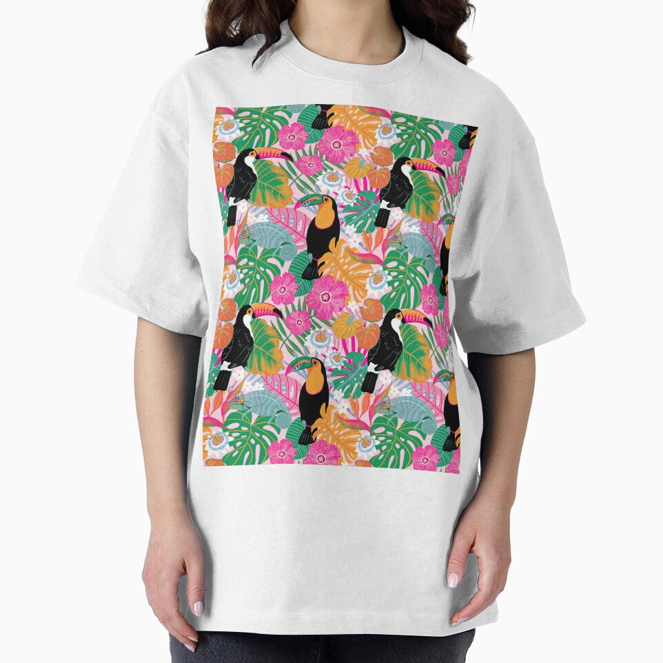 Toucans on Pink by SarahWhittle