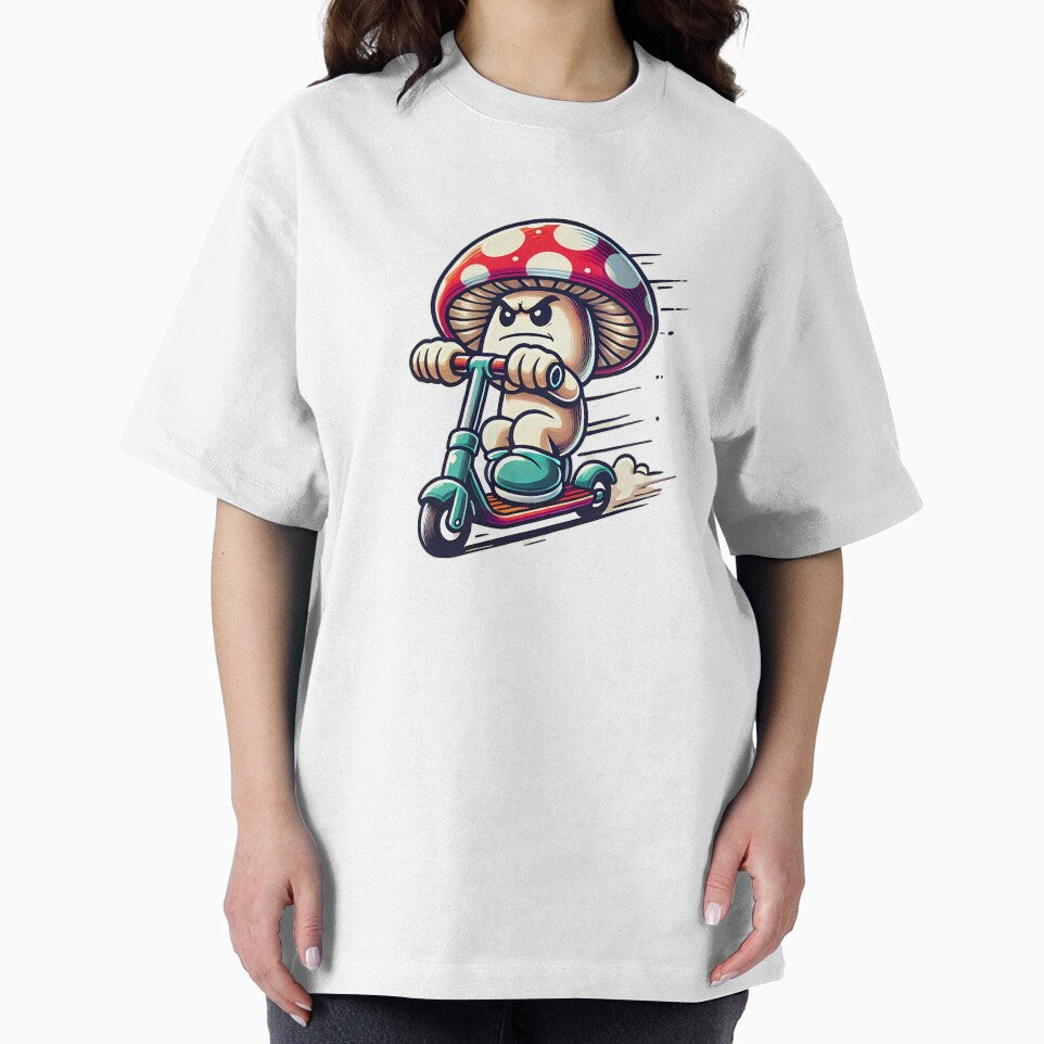 Speeding Mushroom on a Scooter – Fast Fungi Fun by AIDesignByMiro