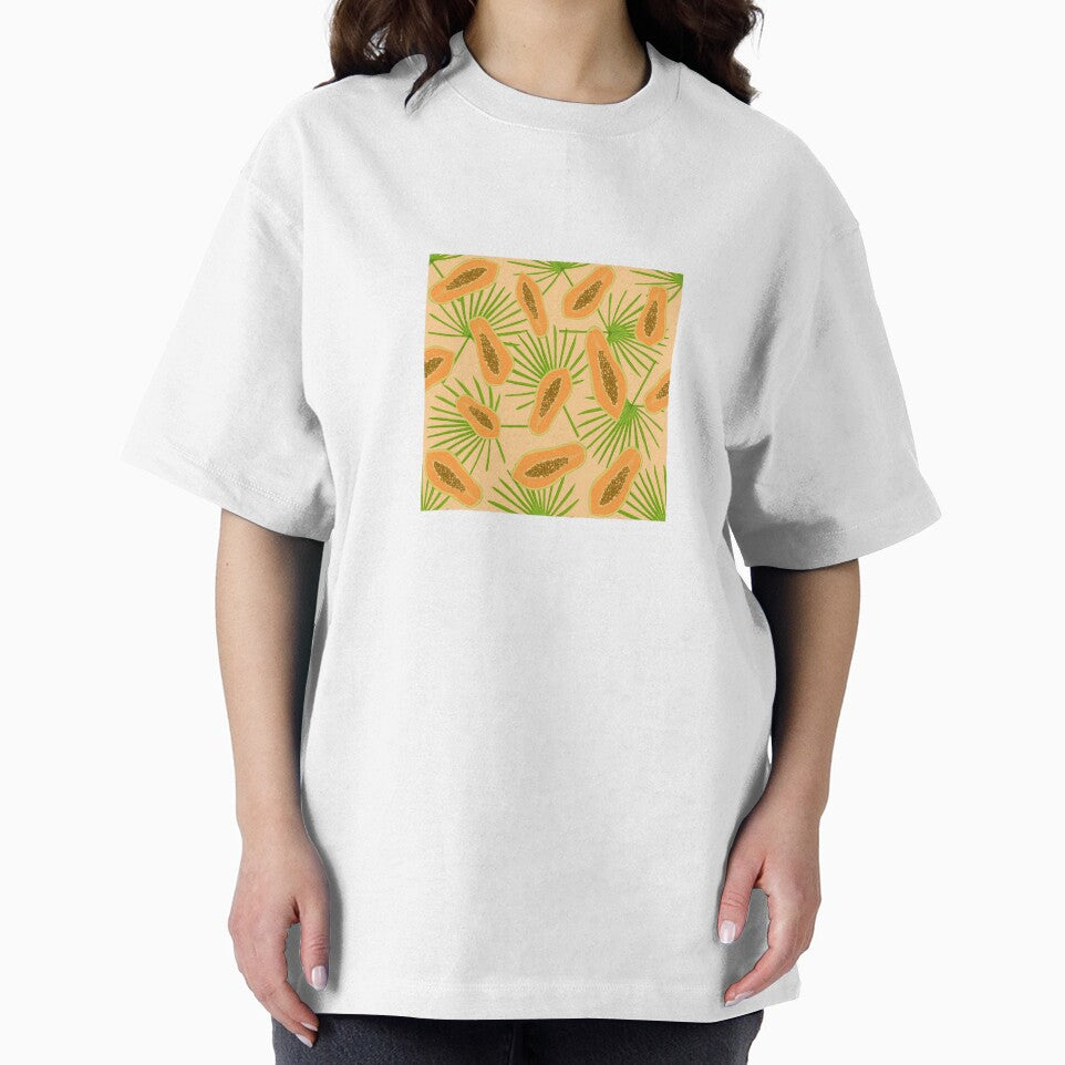 Papaya palm repeat pattern by Thursday-Child