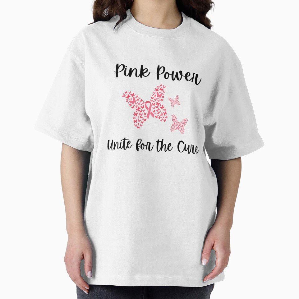 Pink Power Unite for the Cure T-Shirt | Breast Cancer Awareness Tee by CoconutCoastDesigns