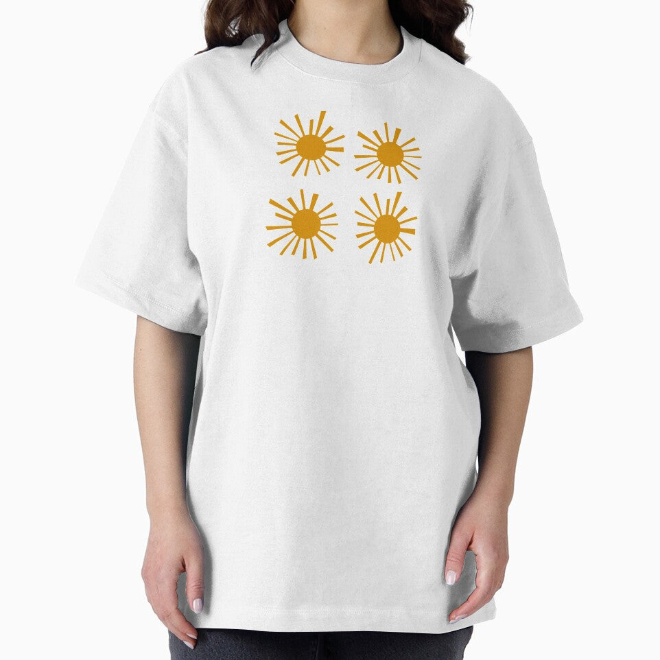 You Are My Sunshine Bold Yellow, Gold Print Pattern by Aryeh Studio